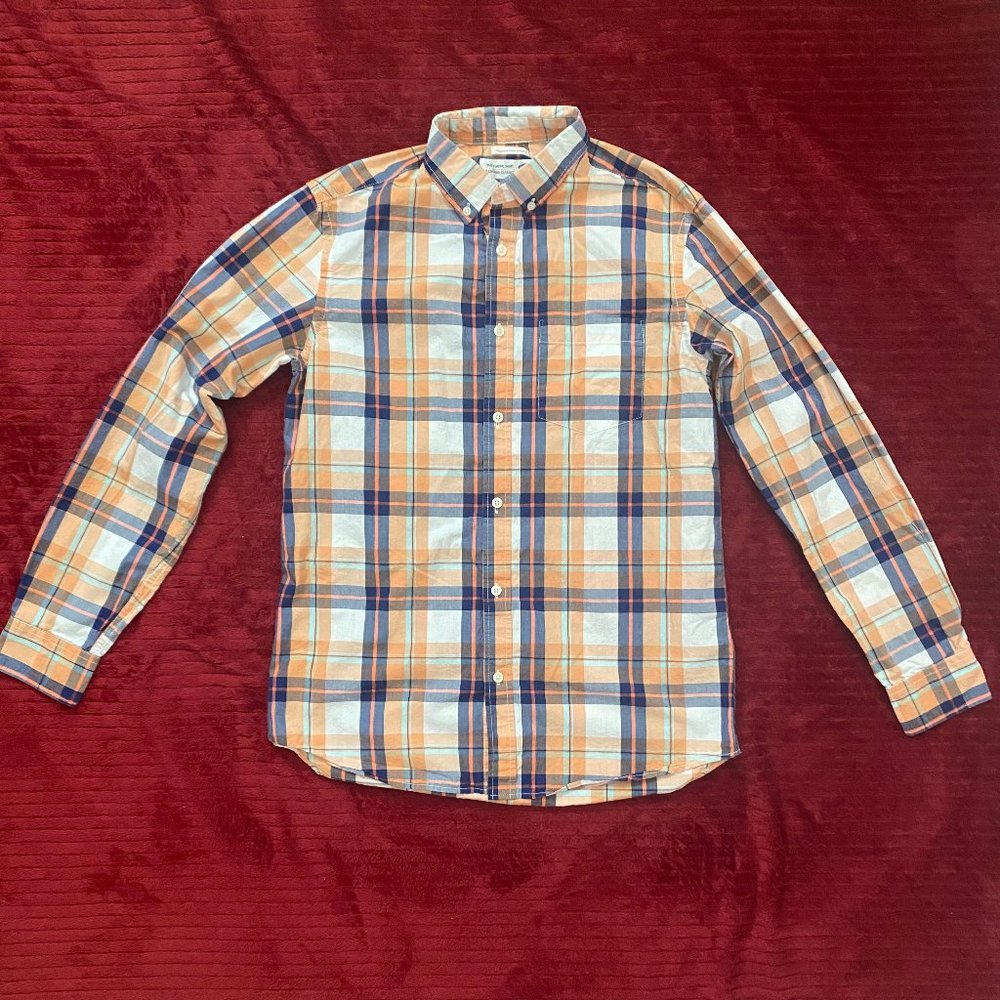 Orange & Blue Mens Button Down Shirt - Old Navy - Small